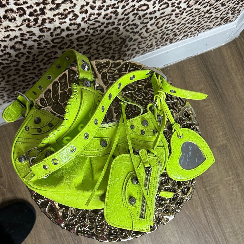 Vibrant Lime Green Women's Shoulder Bag